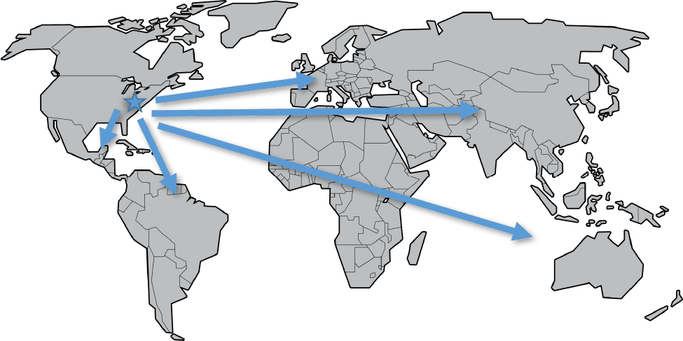 Map of Exports