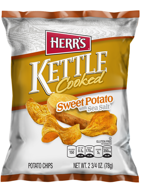 Sweet Potato Kettle Cooked Potato Chips | Herr's