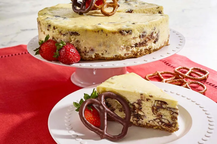Herr's Chocolate Pretzel Cheesecake