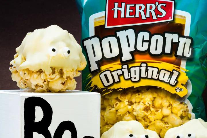 Herr's Halloween Ghost Popcorn Balls